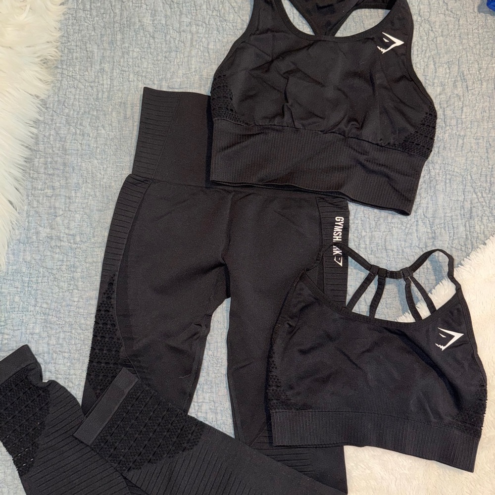 Gymshark Black Workout Ensemble
